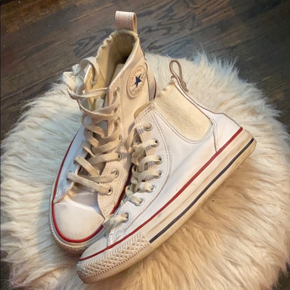 Leather Converse